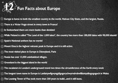 12 Fun Facts About Europe