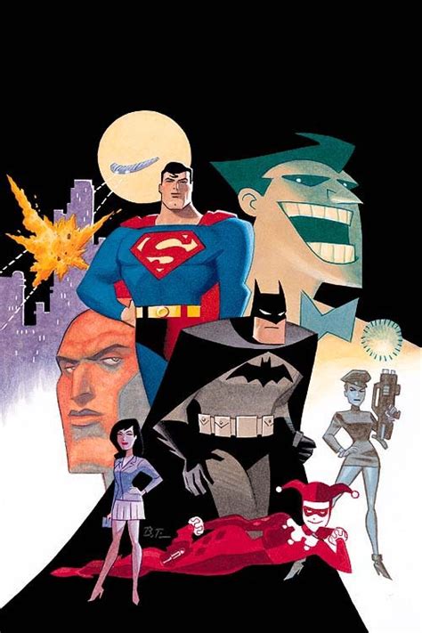Bruce Timm Batman Superman Adventures Worlds Finest Toca Cover Art
