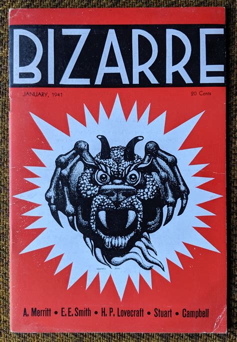 Bizarre Magazine 1941 Stories By H P Lovecraft And A Merritt Cover Art By Hannes Bok Scrolller