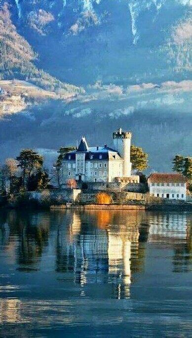 Pin By L Narasimha Murthy On Nature Beautiful Places Lake Annecy Castle
