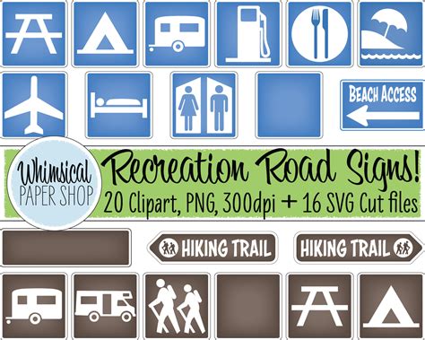 Recreation Road Signs