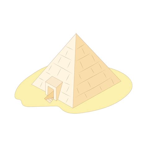 Pyramid Of Giza Egypt Icon Cartoon Style 14391582 Vector Art At Vecteezy
