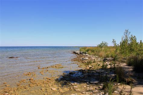 Shoreline And Lake At Newport State Park Wisconsin Image Free Stock