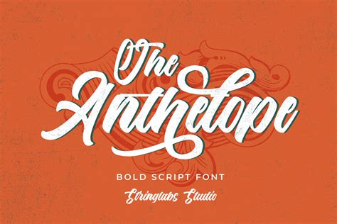 The Anthelope Retro Script Font Script Fonts ~ Creative Market