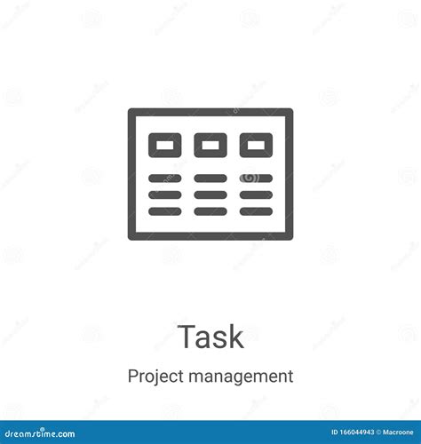 Task Icon Vector From Project Management Collection Thin Line Task