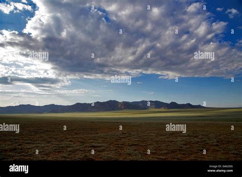 Steppes Of Mongolia Inner Of Asia Stunning View Sky And Mountain