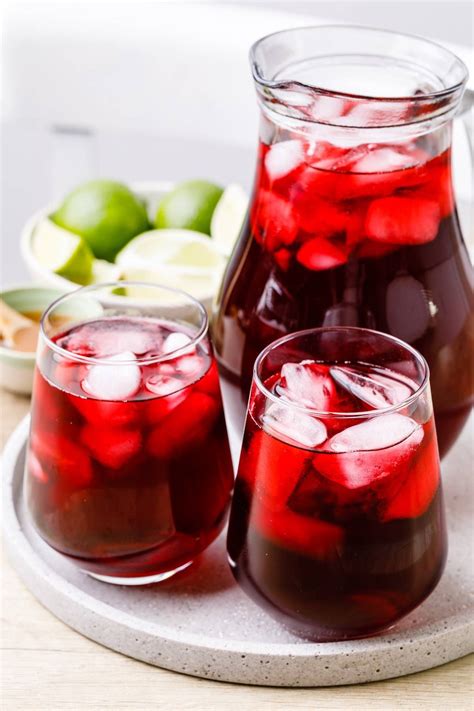 Easy And Refreshing 3 Ingredient Hibiscus Iced Tea Recipe Nurtured Homes