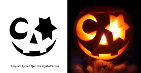Funny Pumpkin Carving Stencils Patterns