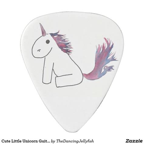 Cute Little Unicorn Guitar Pick Zazzle Little Unicorn Guitar Pick Picks