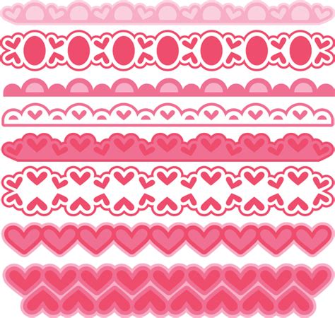 Valentine Borders Svg Cut Files Valentine Alphabet Svg Cuts Free Svg