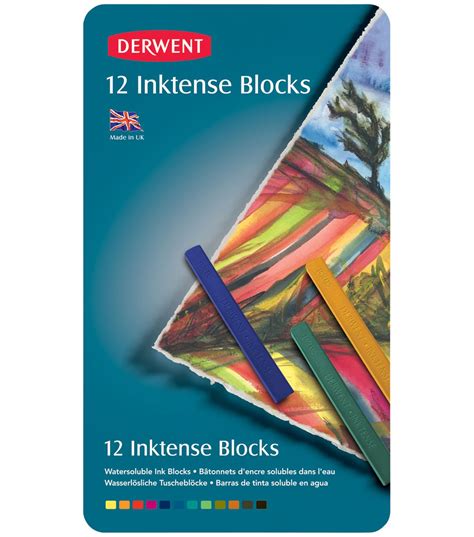 Derwent Inktense Blocks 12 Pack JOANN Ink Block Art Materials