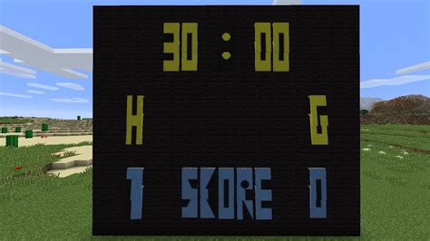 How To Build A Scoreboard Minecraft Tutorial Youtube