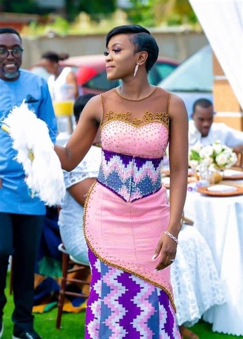 Pin On Beautiful Ghana Wedding Dresses Kente Styles