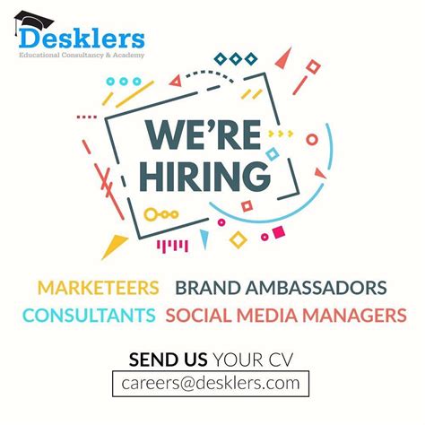 Desklers — We Are Hiring Social Media Managers Marketing