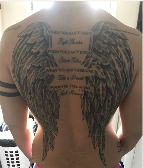 Wings On Back Tattoo Mother Tattoos Dad Tattoos Tiny Tattoos Body