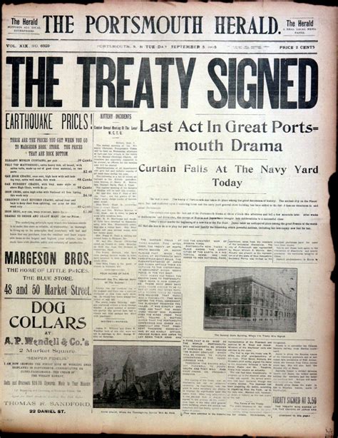 Portsmouth Peace Treaty 1905 2005