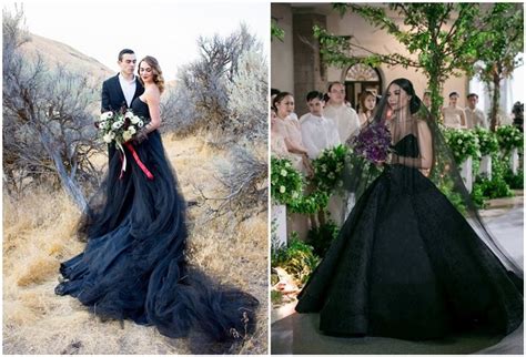 23 Romantic And Stylish Black Wedding Dresses Chicwedd