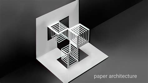 3d Geometrical Paper Architecture Paper Folding Architecture Step By