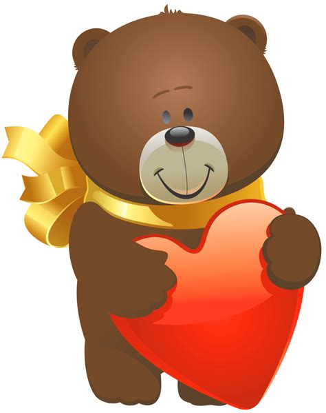 Download High Quality Teddy Bear Clipart Valentine Transparent Png