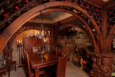 3) seal the concrete floor. Ornate Wine Cellar - Eclectic - Wine Cellar - minneapolis ...