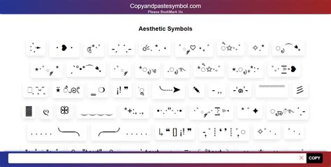 Symbols Copy And Paste — Aesthetic Symbols Copy And Paste