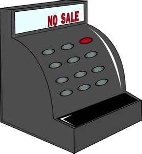 Cash register tape receipts provide verification that you made a purchase in case you have to return faulty or defective merchandise. Cartoon Cash Register - ClipArt Best