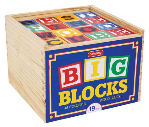 Buy Schylling Abc Big Blocks 48 Piece Wood Alphabet