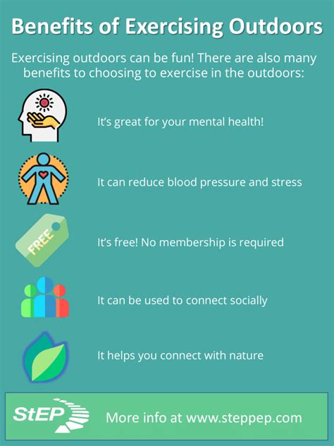 Benefits Of Exercising Outdoors Step