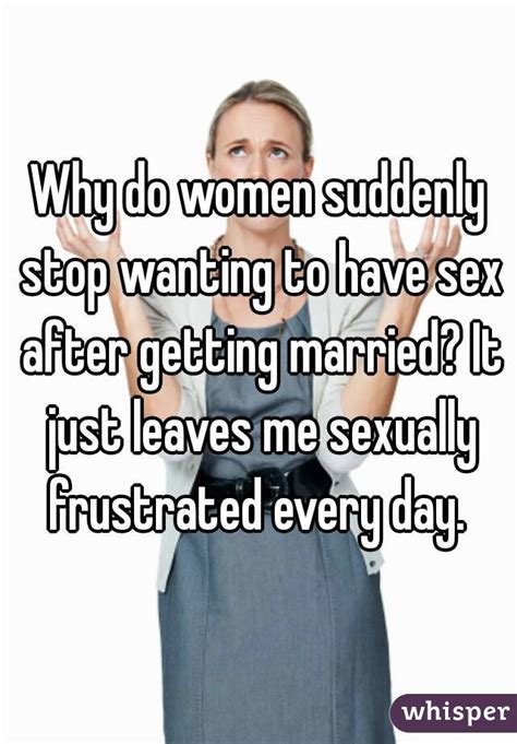 why does sex stop after marriage