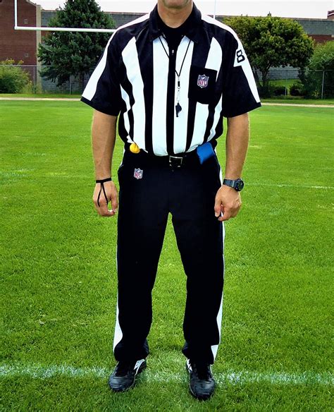 Nfl Referee Uniform With Black Striped Pants And Reebok Sh Flickr