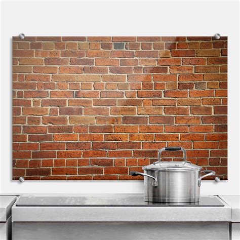 A modern alternative to traditional tiling, tek wall comes in a variety of sizes and. Brick Wall - Kitchen Splashback | wall-art.com