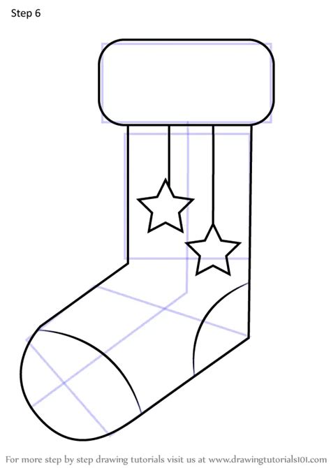How To Draw Christmas Stocking Easy Christmas Step By Step
