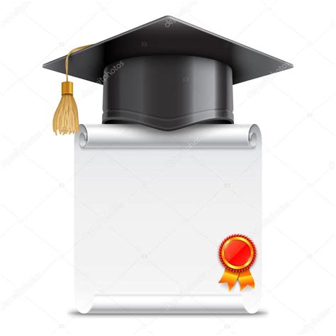 Graduation Cap And Diploma Scroll — Stock Vector © Timurock 116253834
