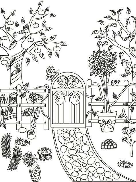 Mejores 242 Imágenes De Garden Coloring Pages En Pinterest Libros