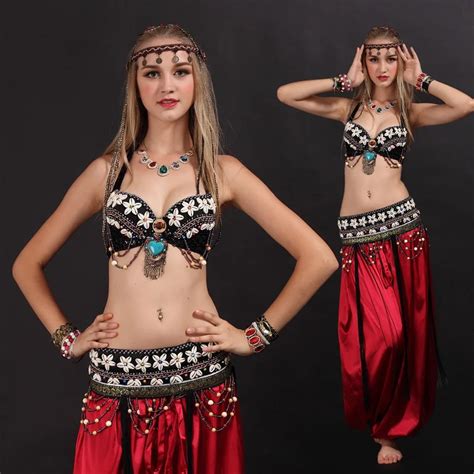 2016 Hot Selling Cheap Tribal Belly Dance Costume For Women Egyptian Belly Dancing Clothes On