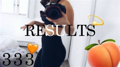 Gain A Bigger Booty 100 Squats A Day For 30 Days Results 333 Challenge Complete Youtube