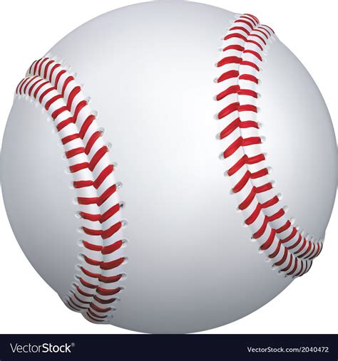 Baseball Ball Royalty Free Vector Image Vectorstock