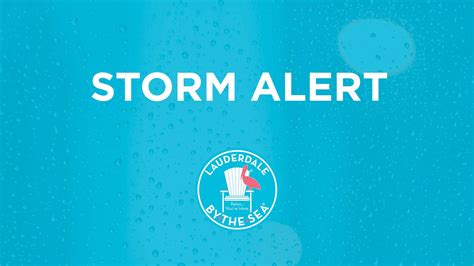 Town Of Lauderdale By The Sea On Twitter A Tropical Storm Watch Is In