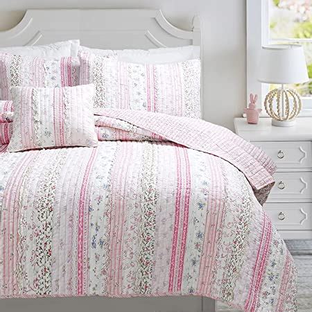 Buy Cozy Line Home Fashions Pink Rose Romantic Chic Lace Bedding Quilt