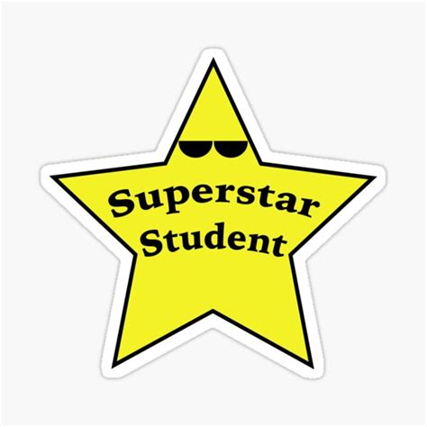 Superstar Student Sticker For Sale By Nadyacc Redbubble