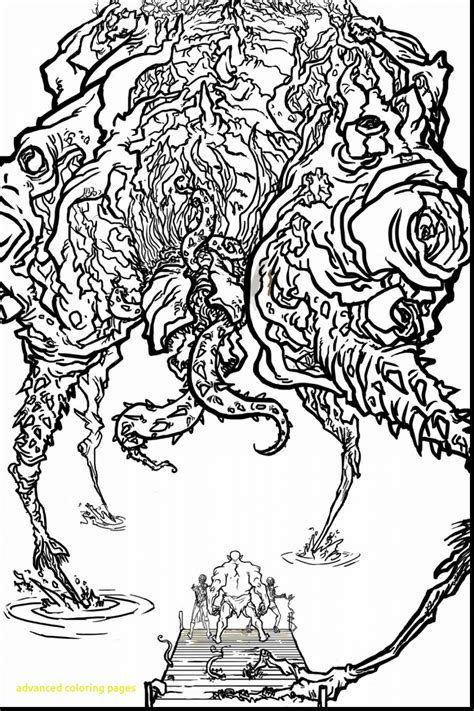 Free printable coloring pages for adults advanced dragons. Intermediate Coloring Pages at GetColorings.com | Free ...