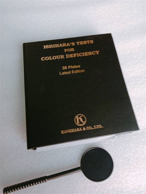 Ishihara Colour Vision Test Book Forvcolor Deficiency 38 Etsy