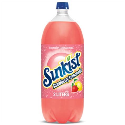 Sunkist Strawberry Lemonade Soda Bottle 2 Liter Fred Meyer