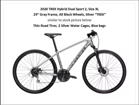 2020 Trek Dual Sport 2 Size Xl All Black Wheels