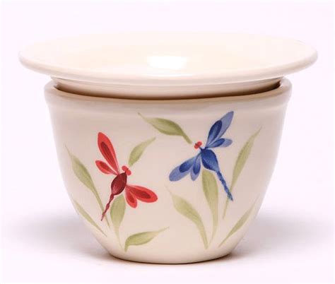 Ceramic pots are among the best african violet pots. Dragonfly African Violet Pot in 2020 (With images ...