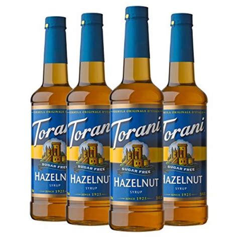 Torani Sugar Free Syrup Classic Hazelnut 25 4 Ounces Pack