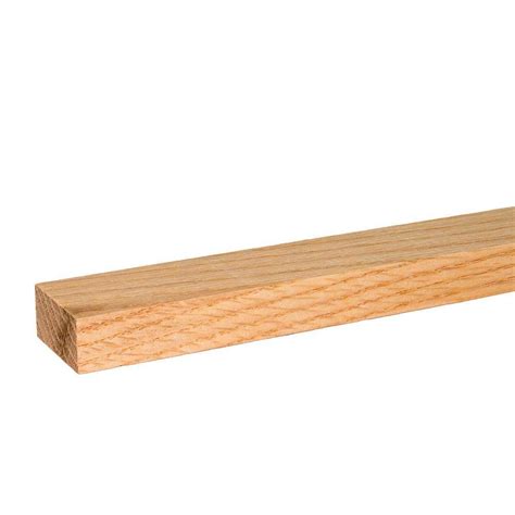 builders choice 1 in x 2 in x 8 ft s4s red oak board o bd10208x the home depot