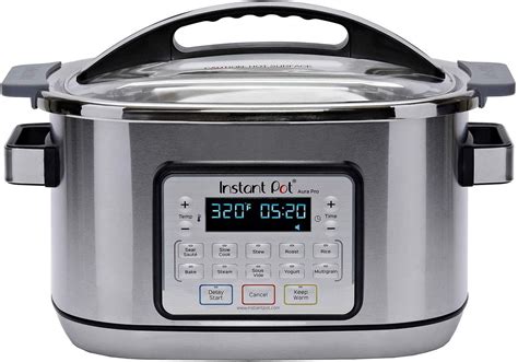 Instant Pot Aura Pro Multi Use Programmable Slow Cooker With Sous Vide