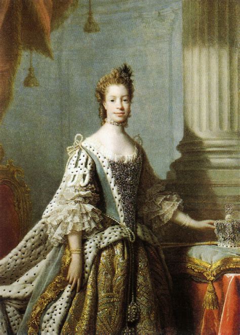1762 Queen Charlotte By Allan Ramsay Studio National Portrait Gallery