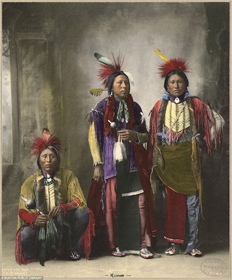 Posing For The Camera Stunning Colored Images Show The Lives Of Native Americans In The Th